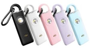 Weten AF-2004 rechargeable personal safety alarm with carabiner clip
