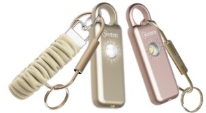 Weten AL-D35 personal safety alarm with wristlet and carabiner
